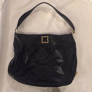 BCBGmaxazria black leather shoulder bag